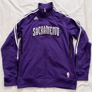 Sacramento Kings 2010 Adidas Jacket Men size Medium Purple Track Zip Up Top